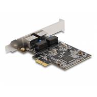 Delock PCI Express x1 karta na 2 x RJ45 Gigabit LAN