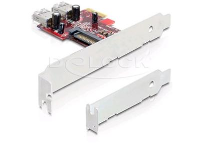 DeLock PCI Express x1 USB 3.0 (2x interní) , NEC, + low profile