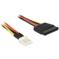 Delock Power Cable SATA 15 pin male > 4 pin floppy male 60 cm