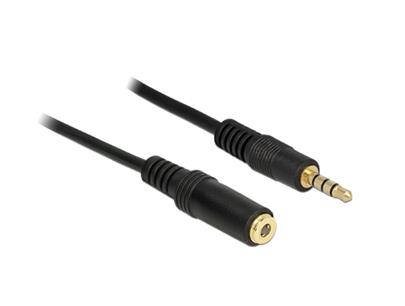Delock prodlužovací kabel Audio Stereo Jack 3.5 mm samec / samice IPhone 4 pin 1 m