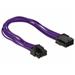 Delock prodlužovací napájecí kabel 8 pin EPS samec > 8 pin EPS samice textilní stínění fialový