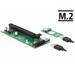 Delock Riser Card M.2 Key B+M > PCI Express x16 s 30 cm USB kabelem