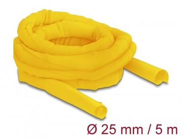 Delock Samouzavírací tkaninové opláštění, tepelně odolné 5 m x 25 mm, žlutá