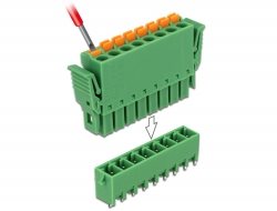 Delock Set svorkovnice pro PCB 8 pin rozteč 3,81 mm vertikální