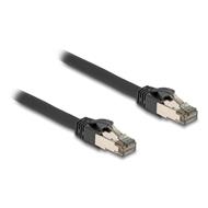 Delock Síťový kabel RJ45 Cat.6A, U/FTP, ultraohebný s vnitřním kovovým pláštěm, délky 10 m, černý