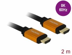 Delock Ultra vysokorychlostní HDMI kabel, 48 Gbps, 8K 60 Hz, 2 m