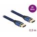 Delock Ultra vysokorychlostní HDMI kabel, 48 Gbps, 8K 60 Hz, modrý 0,5 m certifikovaný