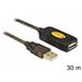 Delock USB 2.0 kabel, prodlužující A-A samec/samice 30m, aktivní