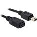 Delock USB 2.0 kabel, prodlužující mini-B 5-pin samec/samice 1 metr