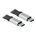 Delock USB 3.2 Gen 2, FPC plochý stuhový kabel, USB Type-C™ na USB Type-C™, 22 cm, PD 3 A E-Marker