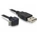 Delock USB2.0- A to USB micro-A angled, 3m male/male