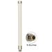 Delock WLAN Antenna 802.11 ac/a/h/b/g/n 6 ~ 8 dBi 280 mm omnidirectional pole mounting fixed white outdoor