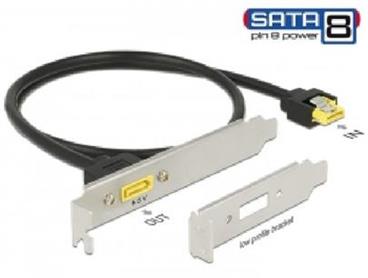 Delock Záslepka do slotu SATA 6 Gb/s samice interní > SATA samec s pin 8 napájení externí 60 cm
