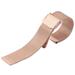 Deveroux - Ocelový milánský řemínek WD010, easy click - Růžově zlatý - 18 mm
