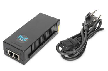 Digitus 10 Gigabit Ethernet PoE + Injector, 802.3at Power Pins: 3/6 (+), 1/2 (-), 30W