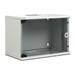 Digitus 12U nástěnná skříň, SOHO, nesmontovaná 595x540x400 mm, plné skleněné přední dveře, šedá