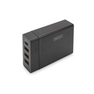 Digitus 4-portová USB nabíječka, 72 W, 1xUSB-C (PD), 5,9,15,20V / 3A, 3x USB-A 5V / 2,4A, černá