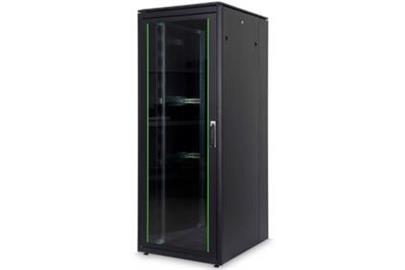 DIGITUS 42U 19'' Free Standing Network Cabinet, 2053x800x800 mm, color black (RAL 9005), with glass front door