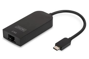 DIGITUS Adaptér USB typu C Gigabit Ethernet 10/100/1000 Mbps, 2,5 Gbps