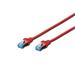 Digitus CAT 5e SF-UTP patch cable, PVC AWG 26/7, length 2 m, color red
