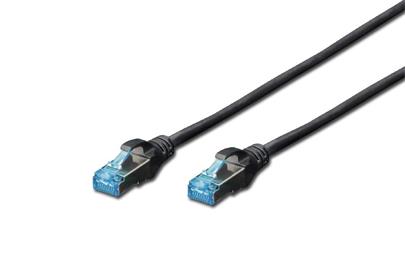 Digitus CAT 5e SF-UTP patch cable,PVC AWG 26/7, length 3 m, color black