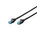 Digitus CAT 5e SF-UTP patch cable,PVC AWG 26/7, length 3 m, color black
