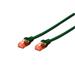 Digitus CAT 6 U-UTP patch cable, Cu, LSZH AWG 26/7, length 5 m, color green