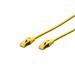 Digitus CAT 6A S-FTP patch cable, Cu, LSZH AWG 26/7, length 0.25 m, color yellow