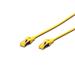 Digitus CAT 6A S-FTP patch cable, Cu, LSZH AWG 26/7, length 3 m, color yellow