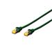 Digitus CAT 6A S-FTP patch cable, Cu, LSZH AWG 26/7, length 5 m, color green
