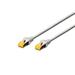 Digitus CAT 6A S-FTP patch cable, LSOH, Cu, AWG 26/7, Length 30m , color grey