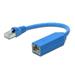 Digitus CAT 7 S-FTP RJ45 Adapter, shielded LSZH, AWG27/7, pin assignment T568B, IEC 60603-7-51, color blue