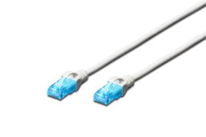 Digitus Ecoline Patch Cable, UTP, CAT 5e, AWG 26/7, bílý 0,5m, 1ks