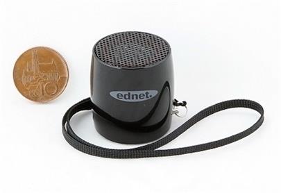 Digitus/Ednet MiniMax Bluetooth reproduktor, Bluetooth 3.0, 3W, Handsfree, 33x36mm Barva: černá