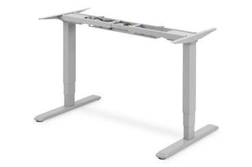 DIGITUS Elektricky výškově nastavitelný rám stolu, výška 63-125cm pro stolní desku do 200cm, šedá/stříbrná