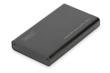 Digitus External SSD Enclosure, USB 3.0 - mSATA M50 (50*30*4mm), hliník, černá, Chipset: ASM1153E