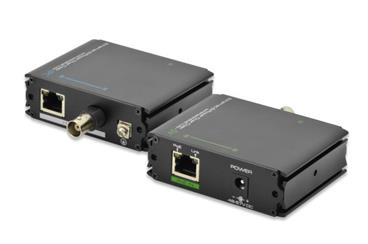 DIGITUS Fast Ethernet PoE + VDSL Extender přes CAT/Coxial Set, až 500m, 802.3at, Coax/RJ45