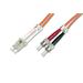 Digitus Fiber Optic Patch Cable, LC to ST,Multimode 62.5/125 µ, Duplex 1 m
