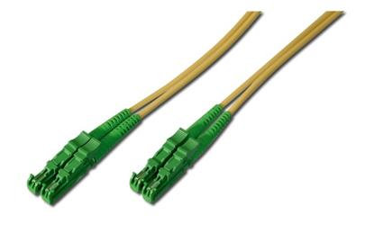 Digitus Fiber Optic Patch Cord, E2000 (APC) to E2000 (APC), Singlemode 09/125 µ, Duplex, Length 1 m