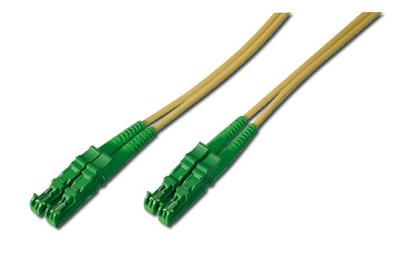 Digitus Fiber Optic Patch Cord, E2000 (APC) to E2000 (APC) Singlemode 09/125 µ, Duplex, Length 15 m
