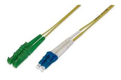 Digitus Fiber Optic Patch Cord, E2000 (APC) to LC (PC) Singlemode 09/125 µ, Duplex, Length 20 m