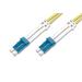 DIGITUS Fiber Optic Patch Cord,, LC (APC) to LC (UPC), Singlemode, OS1, 09/125 µ, Duplex, Length 10m