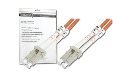 DIGITUS Fiber Optic Patch Cord, LC to LC, Multimode, OM1, 62.5/125 µ, Duplex Length 10m