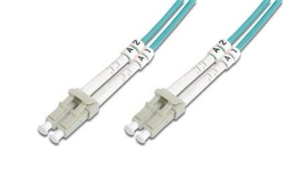 DIGITUS Fiber Optic Patch Cord, LC to LC, Multimode, OM3, 50/125 µ, Duplex Length 5m