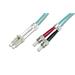 DIGITUS Fiber Optic Patch Cord, LC to ST, Multimode 50/125 µ, Duplex Length 5m, Class OM3