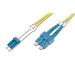 Digitus Fiber Optic Patch Cord SC (APC) to LC (APC), Singlemode 09/125 µ, Duplex, Length 1m