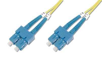 Digitus Fiber Optic Patch Cord SC (APC) to SC (APC), Singlemode 09/125 µ, Duplex, Length 1m