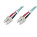 Digitus Fiber Optic Patch Cord, SC to SC Multimode 50/125 µ, Duplex Length 7m, Class OM3