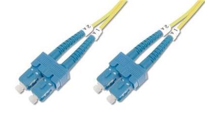 DIGITUS Fiber Optic Patch Cord, SC to SC, OS2, Singlemode 09/125 µ, Duplex, Length 1m