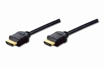 Digitus HDMI High Speed + Ethernet připojovací kabel, 2xstíněný, zlacené konektory, 5m